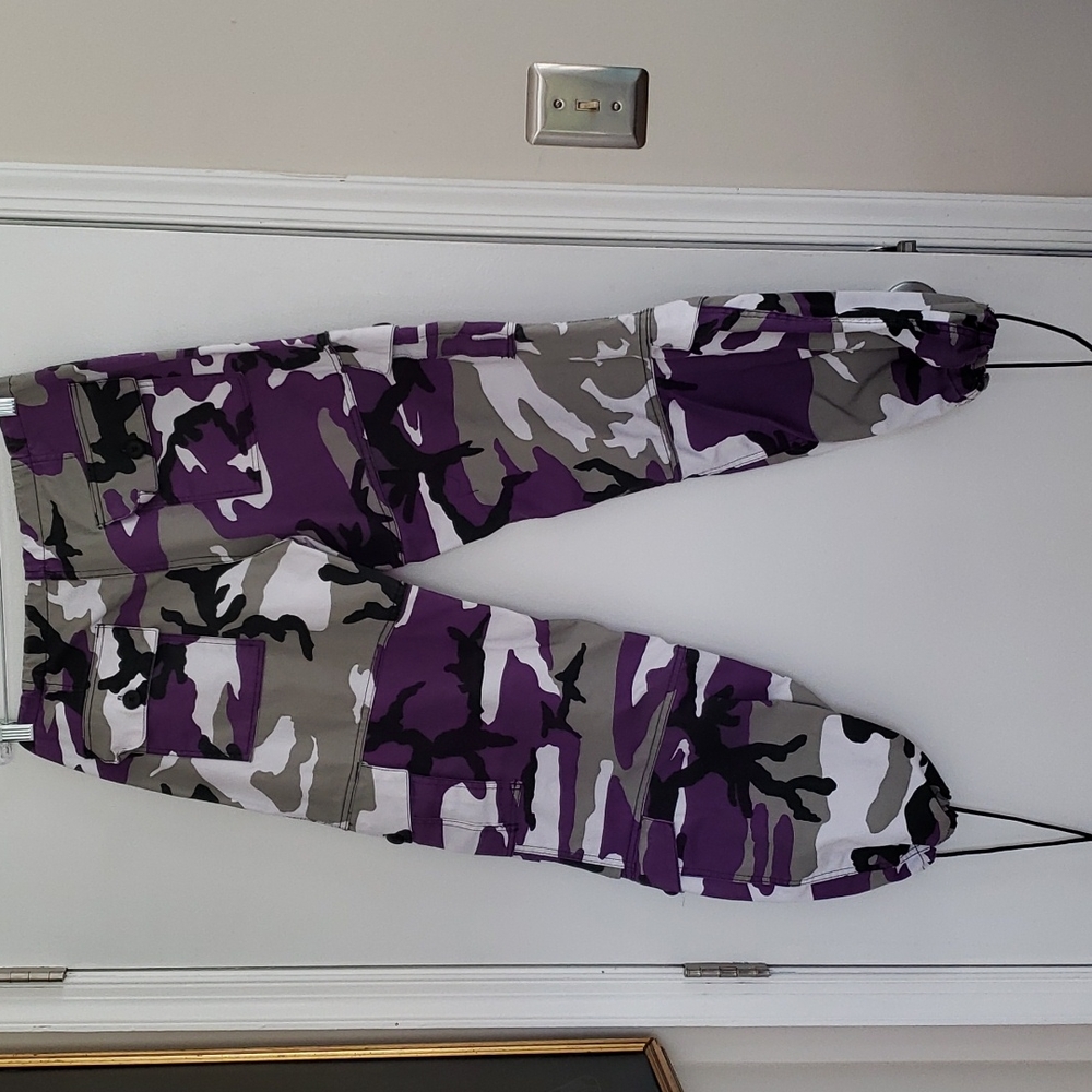 Rothco Purple BDU Camo Cargo Pants Size XS